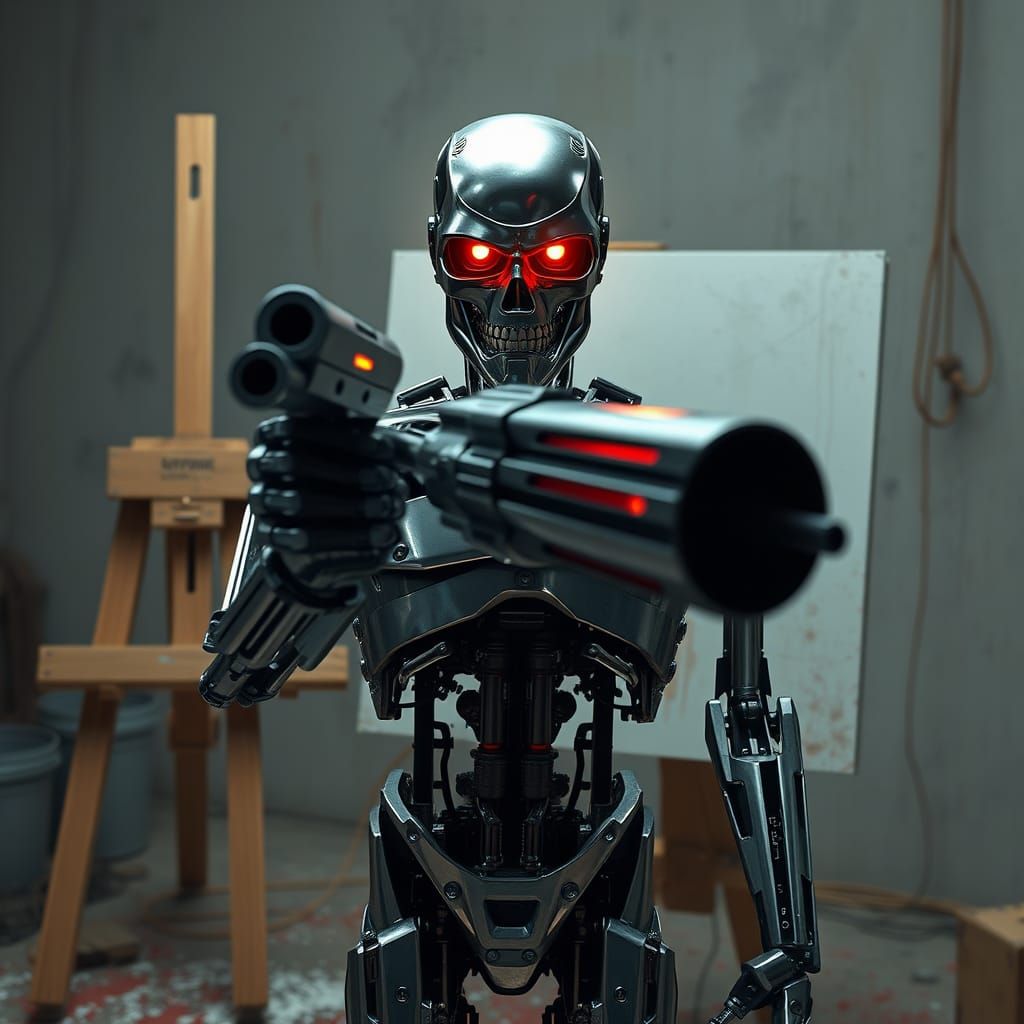 Terminator Masterpiece: Cinematic Digital Painting in 8K