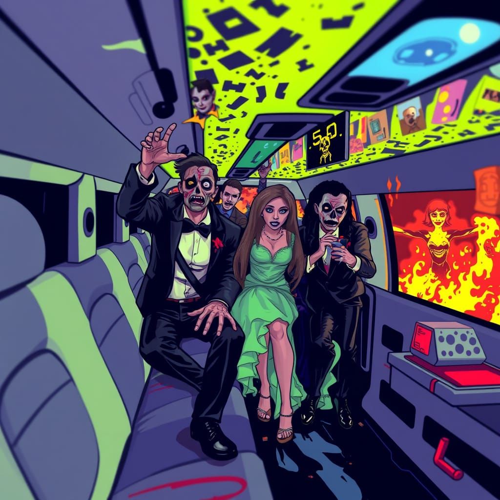 Zombie Prom Night Limo Ride