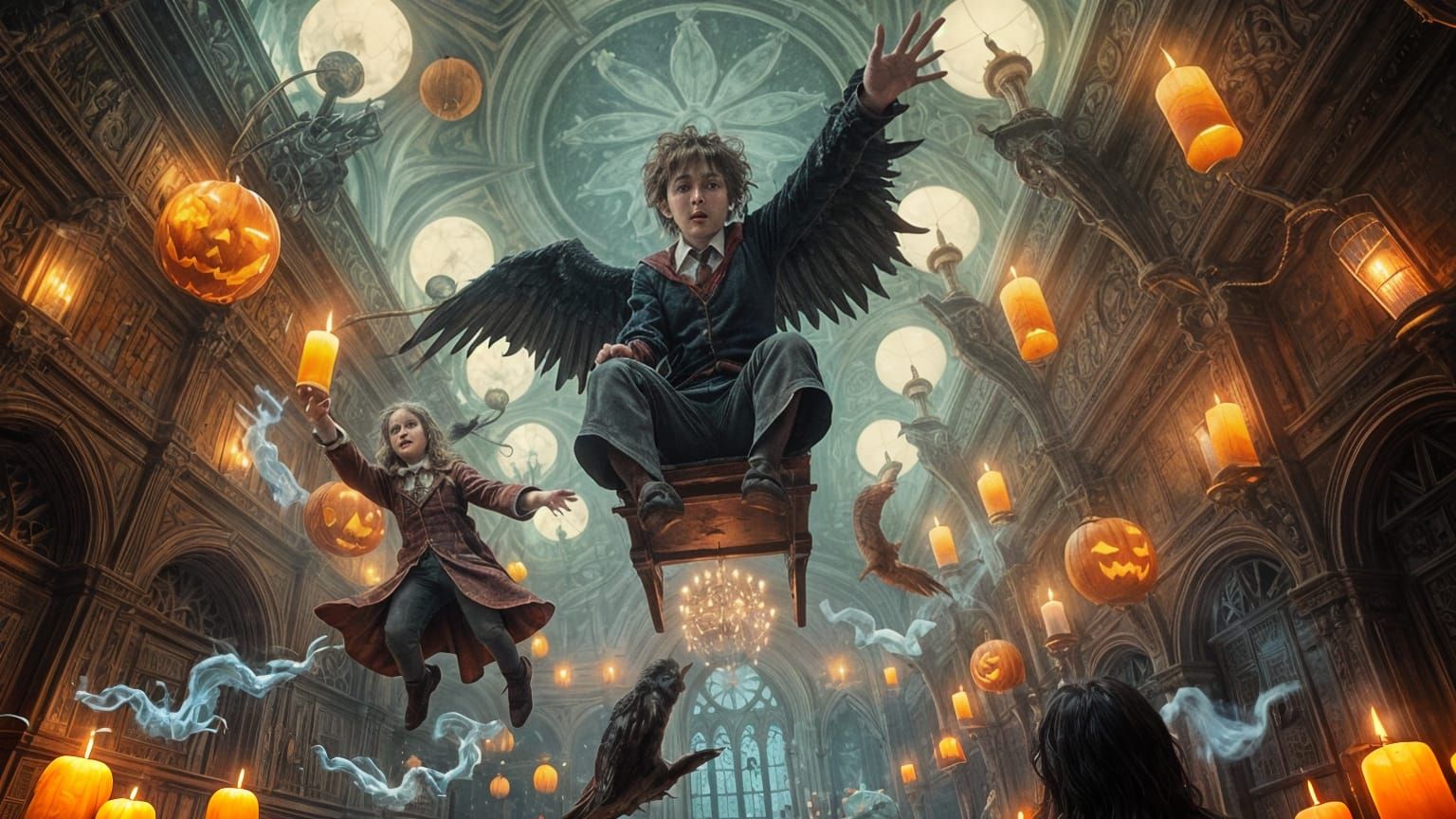Magical Halloween Chaos at Hogwarts