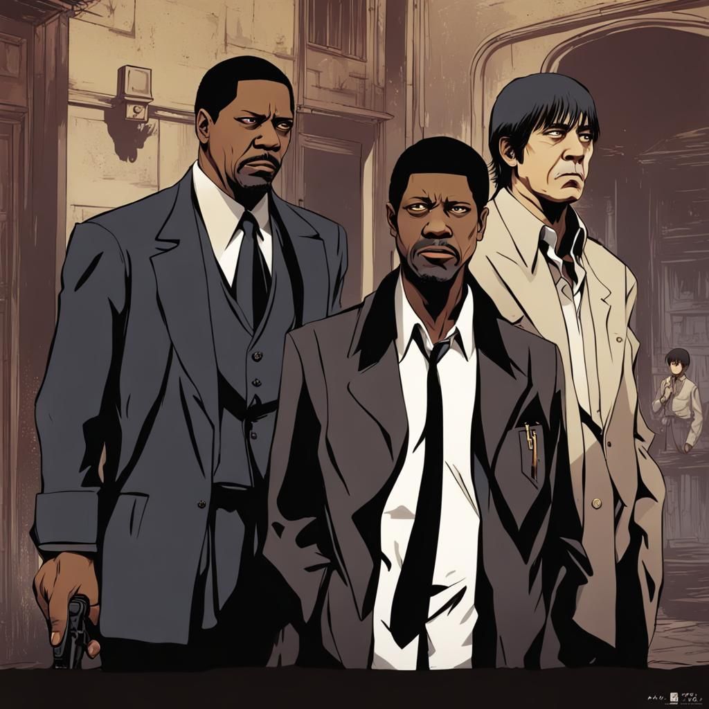 Denzel, Montana, Chigurh: Call of Cthulhu Anime RPG