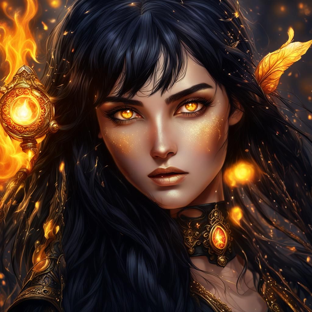 Highfae Wielding Combustion Magic