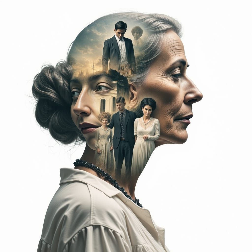 Double Exposure Portraits in Abstract Reality