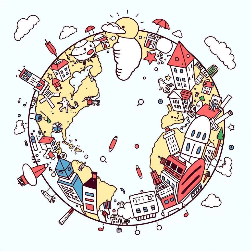 Hyperminimalist Doodle World