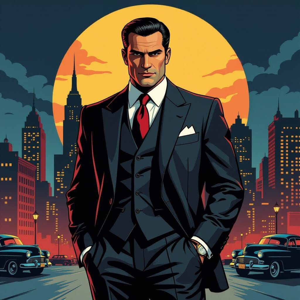 Tommy Angelo Mafia 1 Comic Art Style