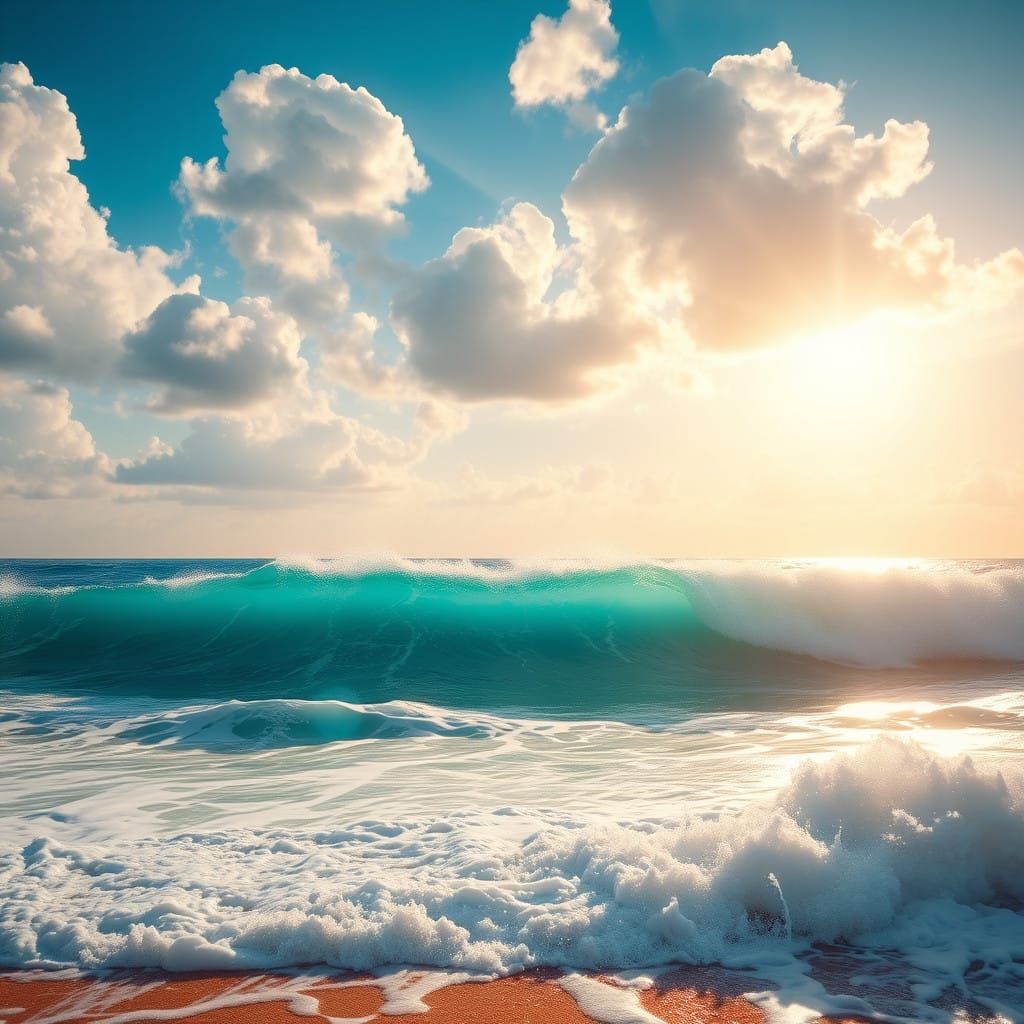 Majestic Oceanic Landscape in Vibrant Colors