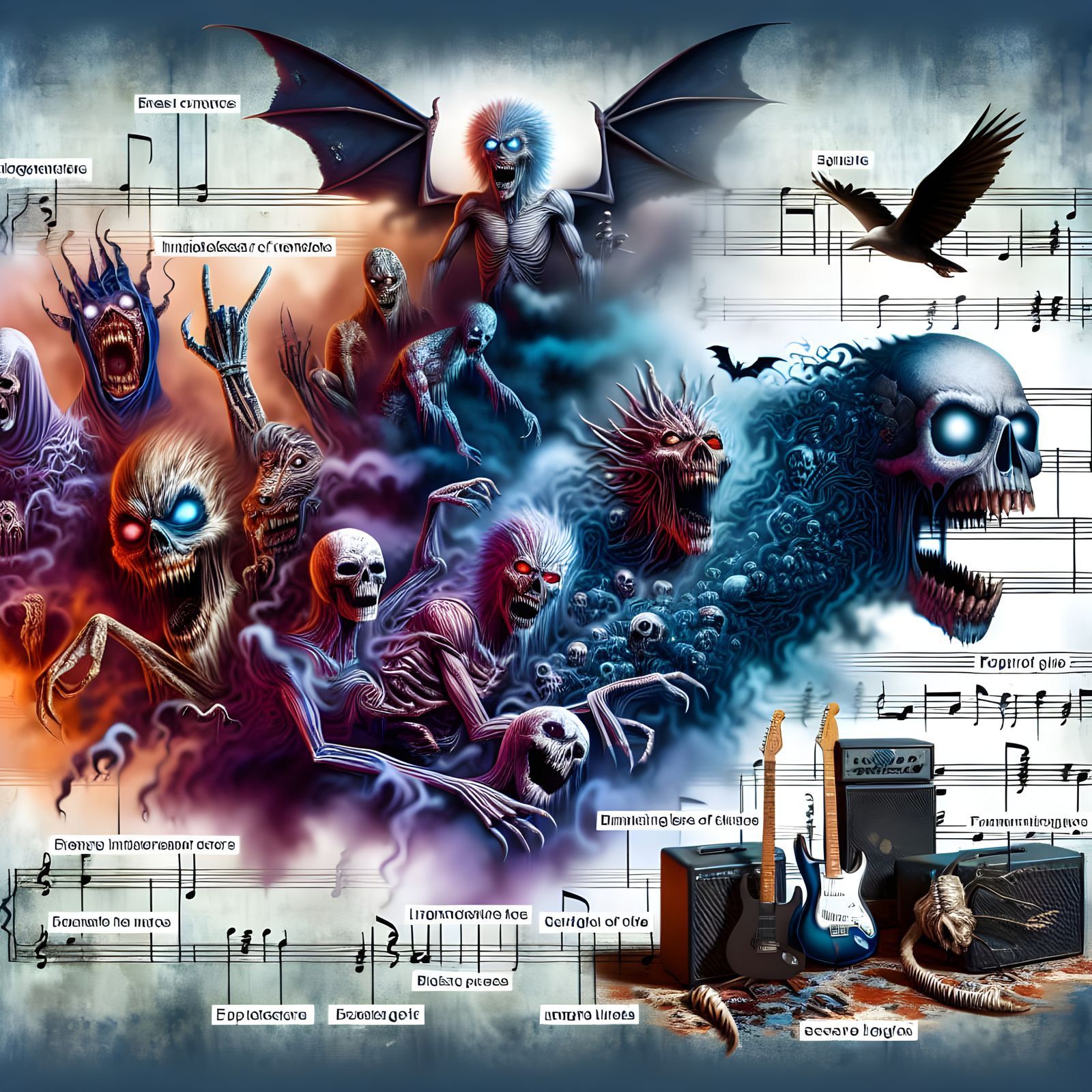 Rockstar's Macabre Menagerie in Electric Dreamscape