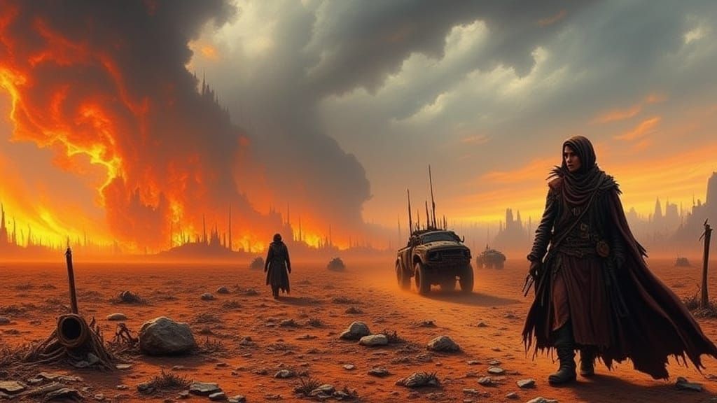 Post-Apocalyptic Gypsy Trek Through Wasteland