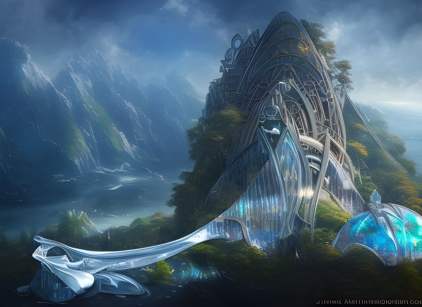 Futuristic Elven Kingdom