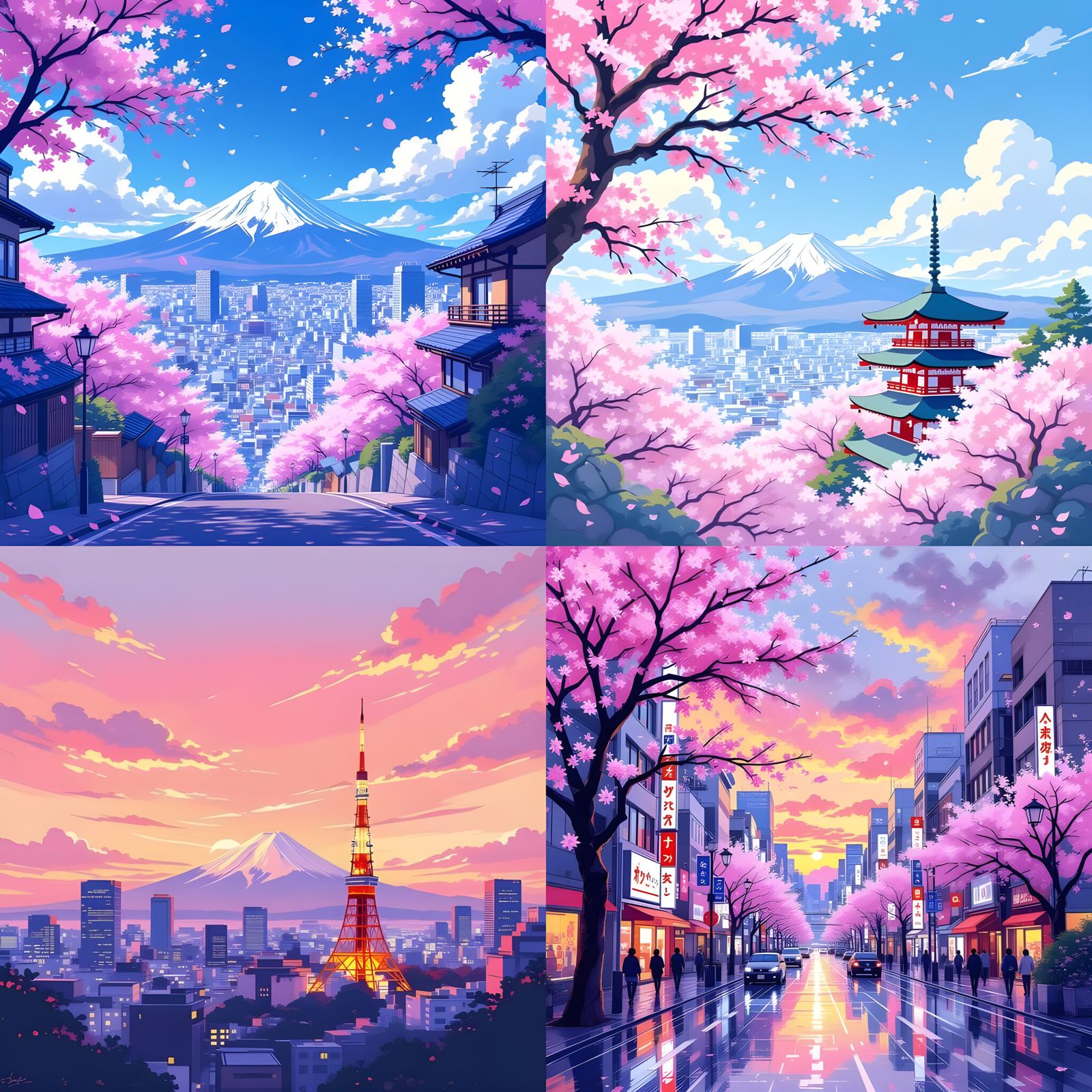 Japanese Sky Above Tokyo