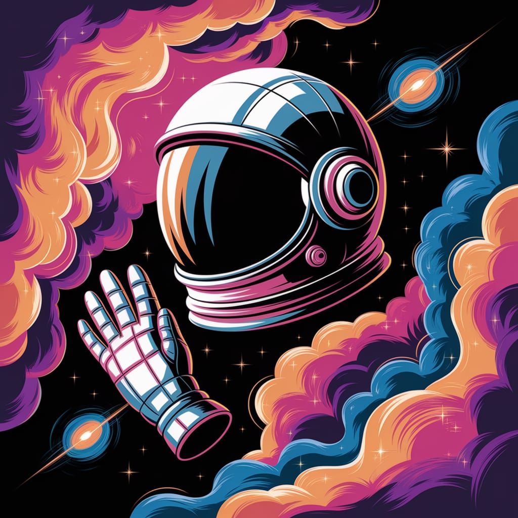 Cosmic Cubist Astronaut