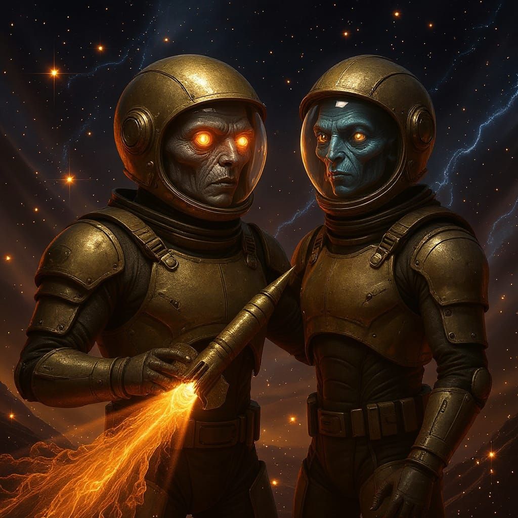 Interior of Open Rocket Reveals Alien Passenger