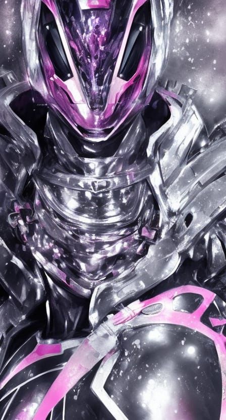 Kamen Rider Portrait in Jojo-Style Digital Art