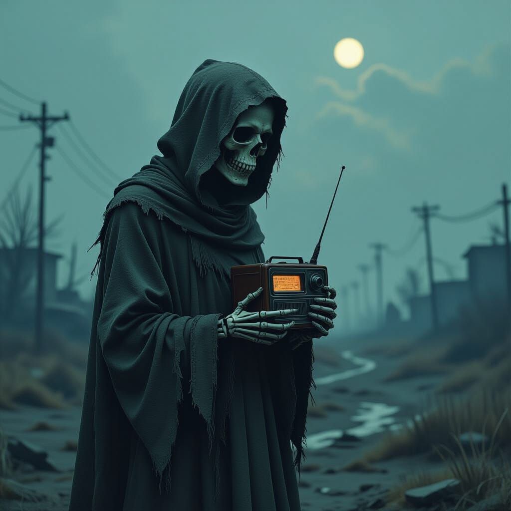 Post-Apocalyptic Radio Static: Moody Digital Art