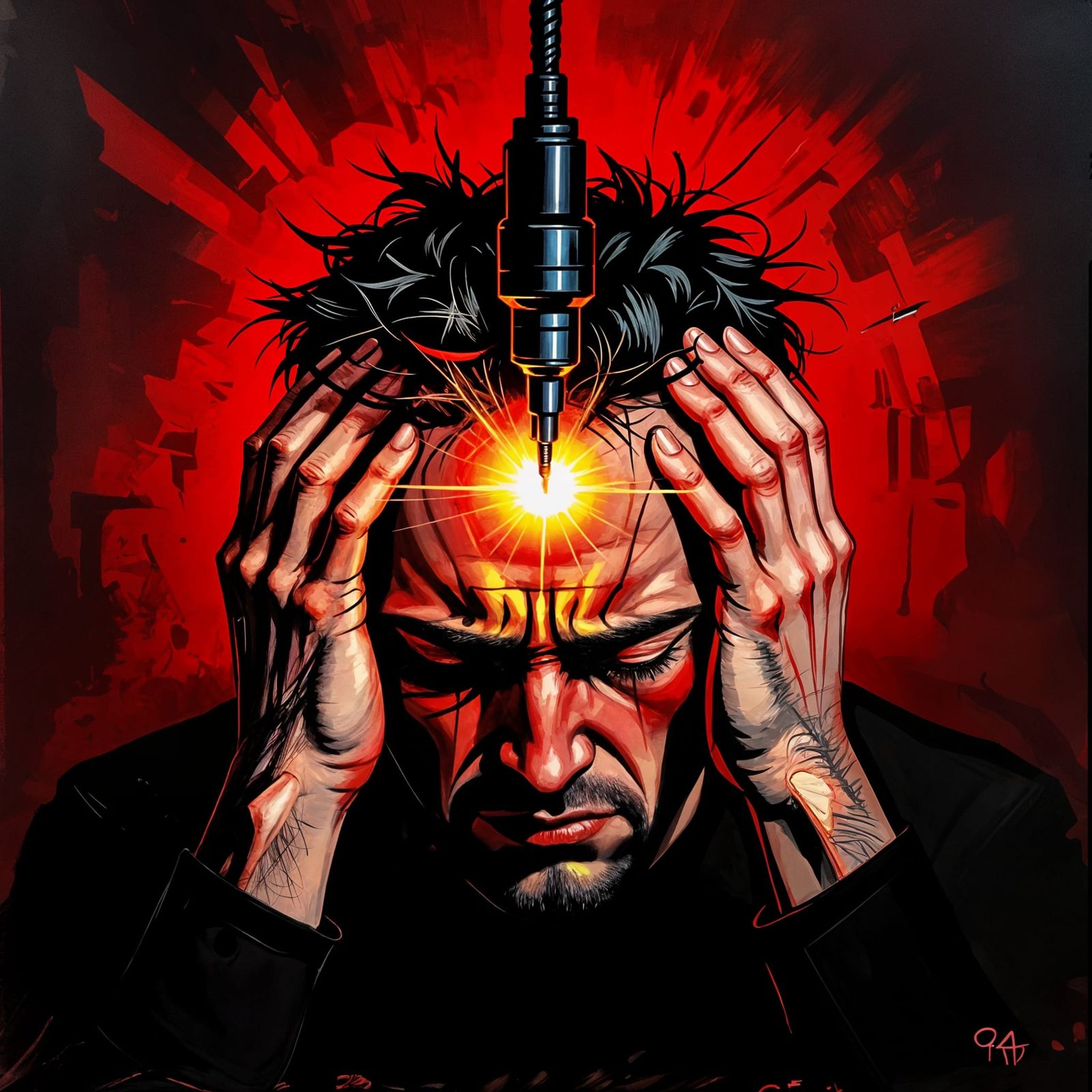 Intense Headache: Drill Piercing Between Eyes