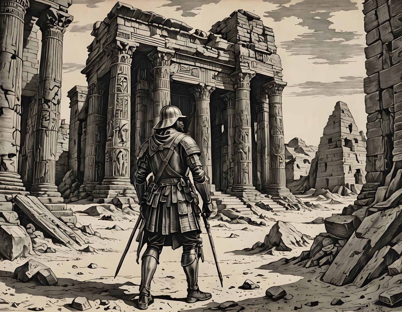 Renaissance Soldier Discovers Ancient Egyptian Ruins in Dese...