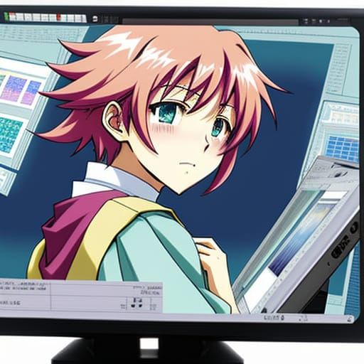 Retro Anime Style GUI Menu in 90s Muted Colors