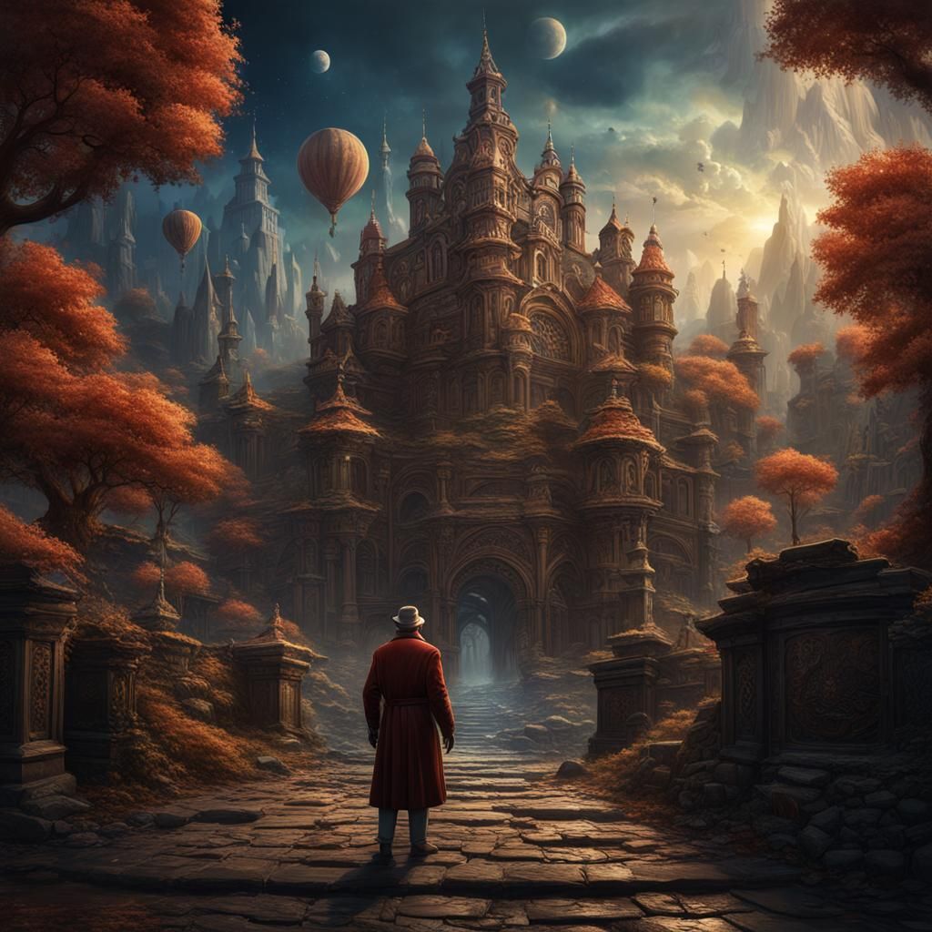 Aged Spaceman: Detailed Matte Painting in 8K