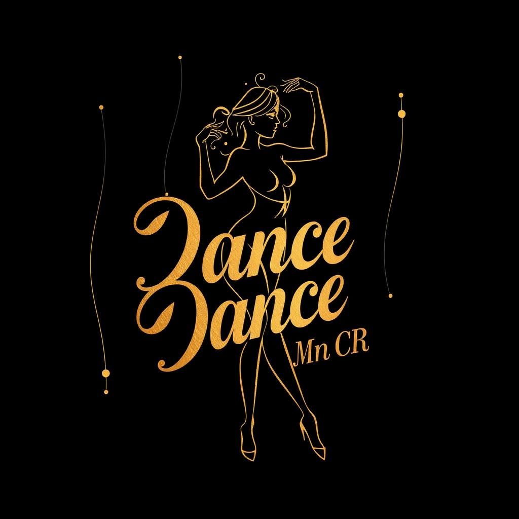 Art Deco Vinyl Record Cover with Gold Figure