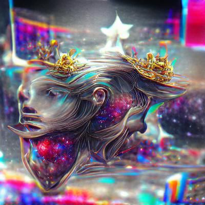 Astral Crown in Holographic Cosmic Illustration