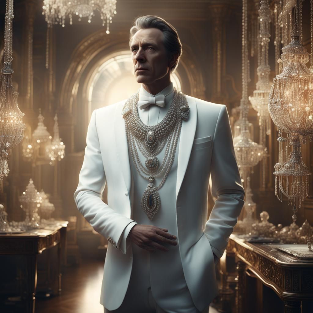 Man in White Jewelry: Digital Matte Painting