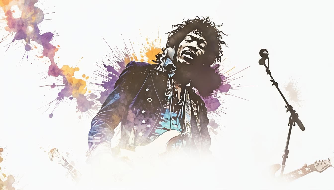 Psychedelic Bluesrock Band Live: Retro Rock Poster