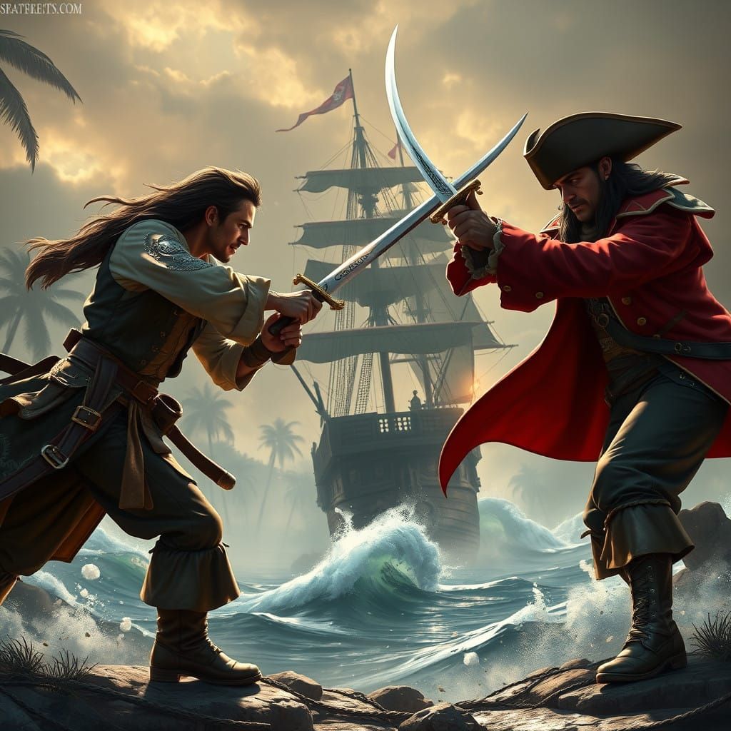 Swashbuckling Duel of Myth and Machine