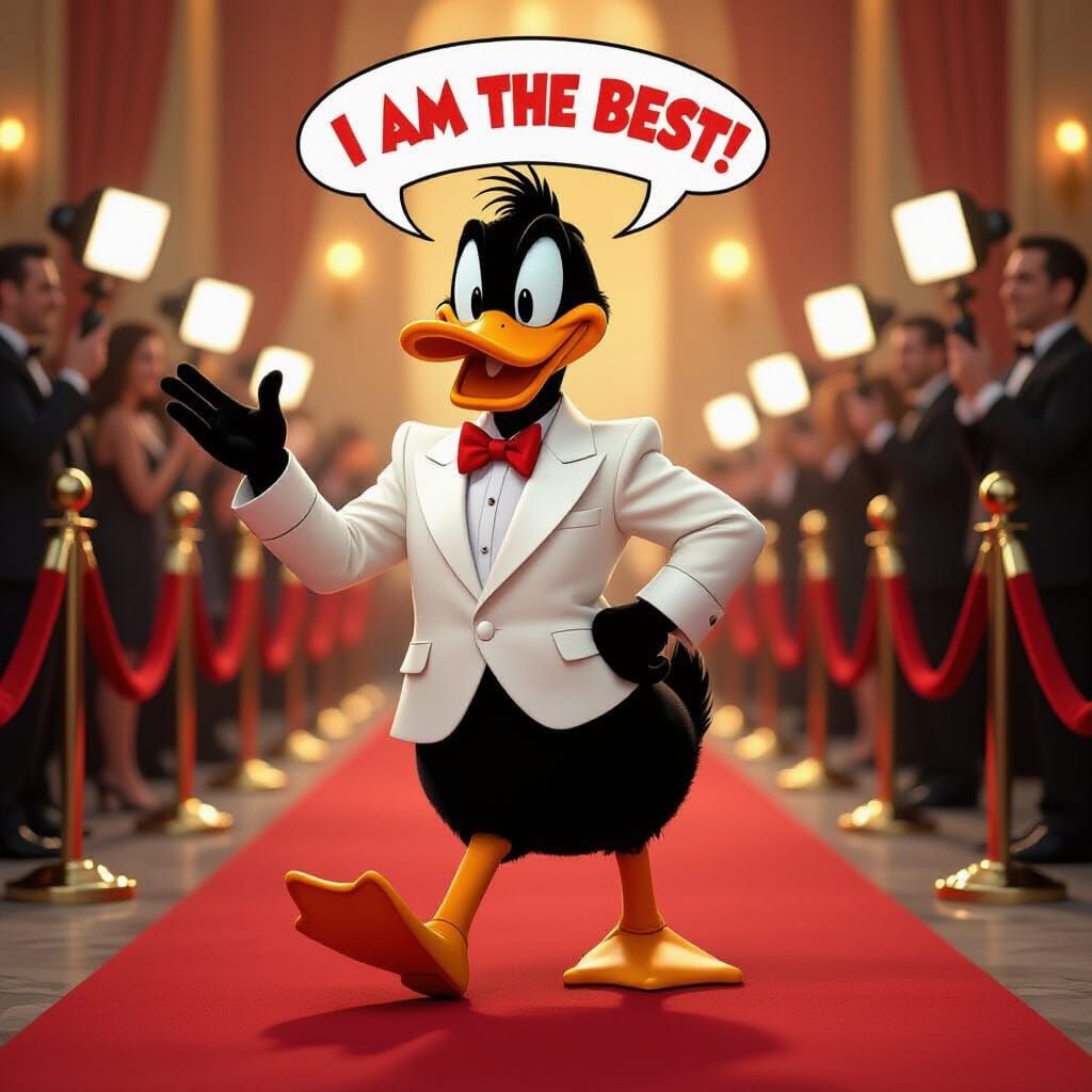 Daffy Duck Struts the Red Carpet, Looney Tunes Style