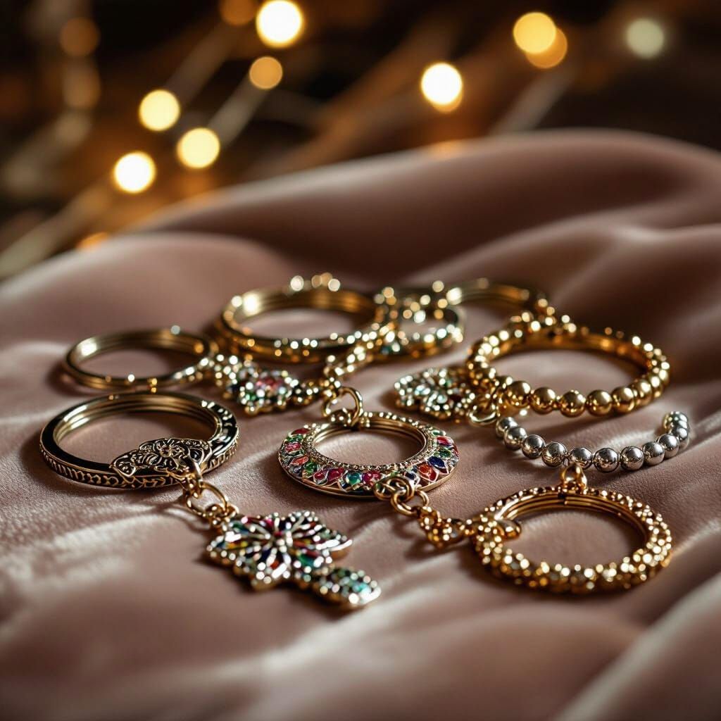 Elegant Keychains and Bracelets: Studio Product Photography