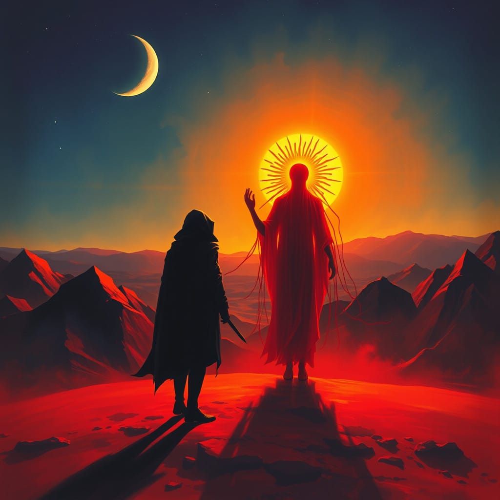 Ignorance vs Knowledge: Surrealist Confrontation Under Dali-...