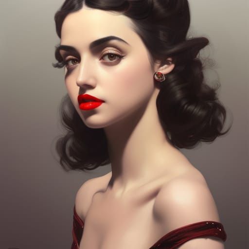 Glamorous 1920s Portrait of a Woman, Detailed Digital Art