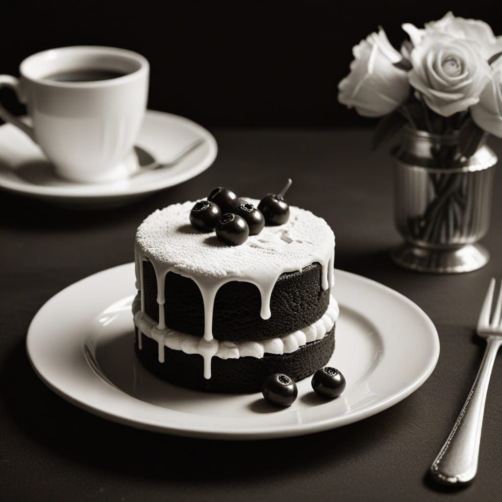 Classic Sepia Mini Cake Still Life