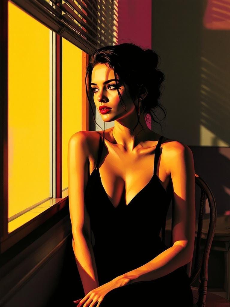 Figure Study in Geometric Color Planes