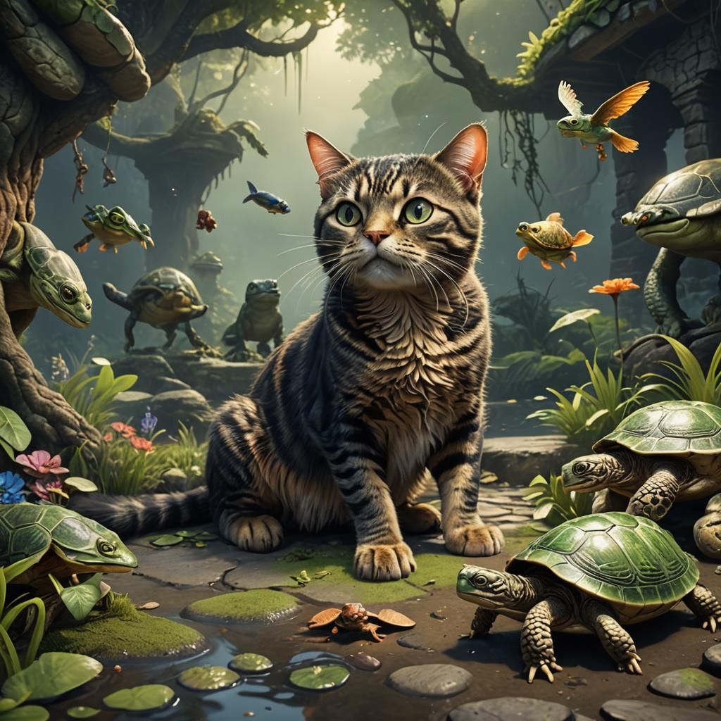 Fantastical Animal Totem in Detailed Matte Painting