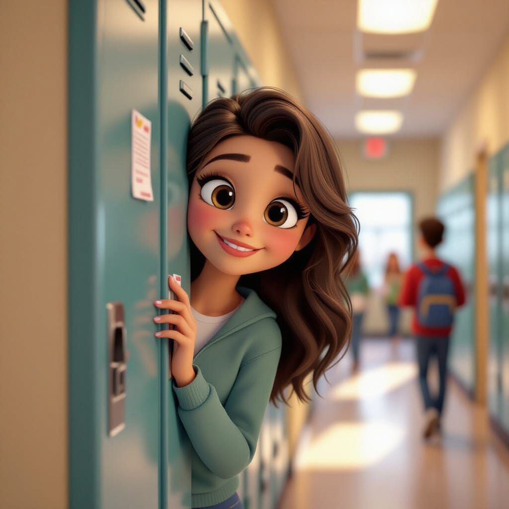 Teenage Love in Pixar Style Animation