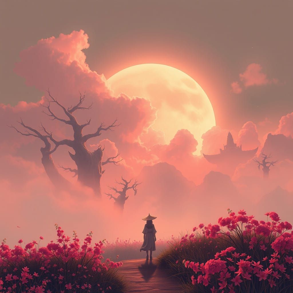 Epic Fantasy Anime Banner in Dreamlike Realm