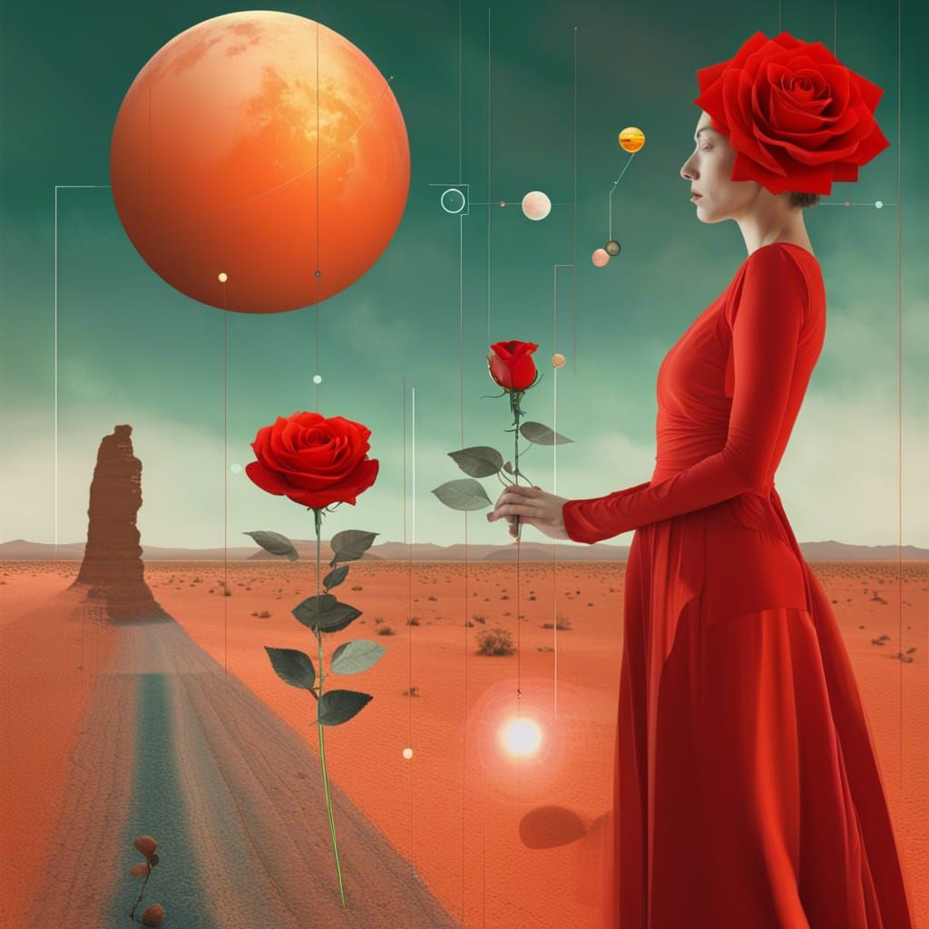 Surreal Esoteric Landscape in Dreamlike Colors