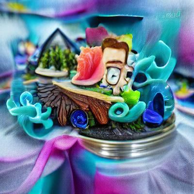 Deep Sea Fairy Garden in Photorealistic Style