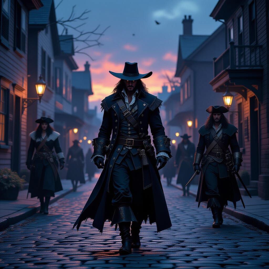 Salem's Dark Magic: Witch Trials Echo in 1770s Anime Style