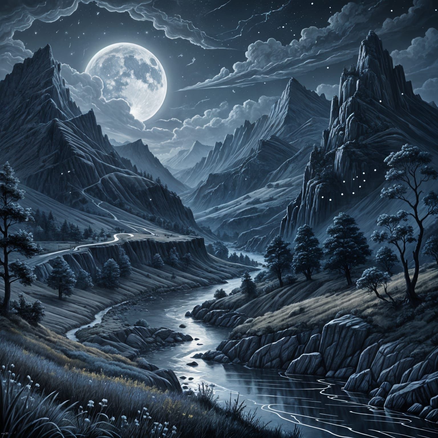 With fine lines and twisty turns the pencil danced across th...