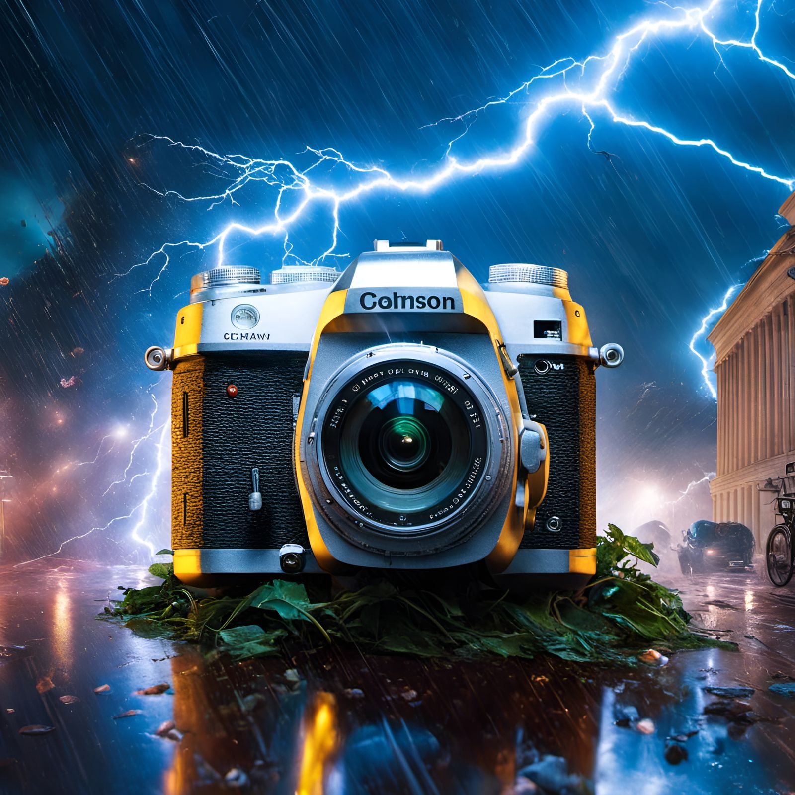 Camera and Bomb Fusion in Illustrative Style