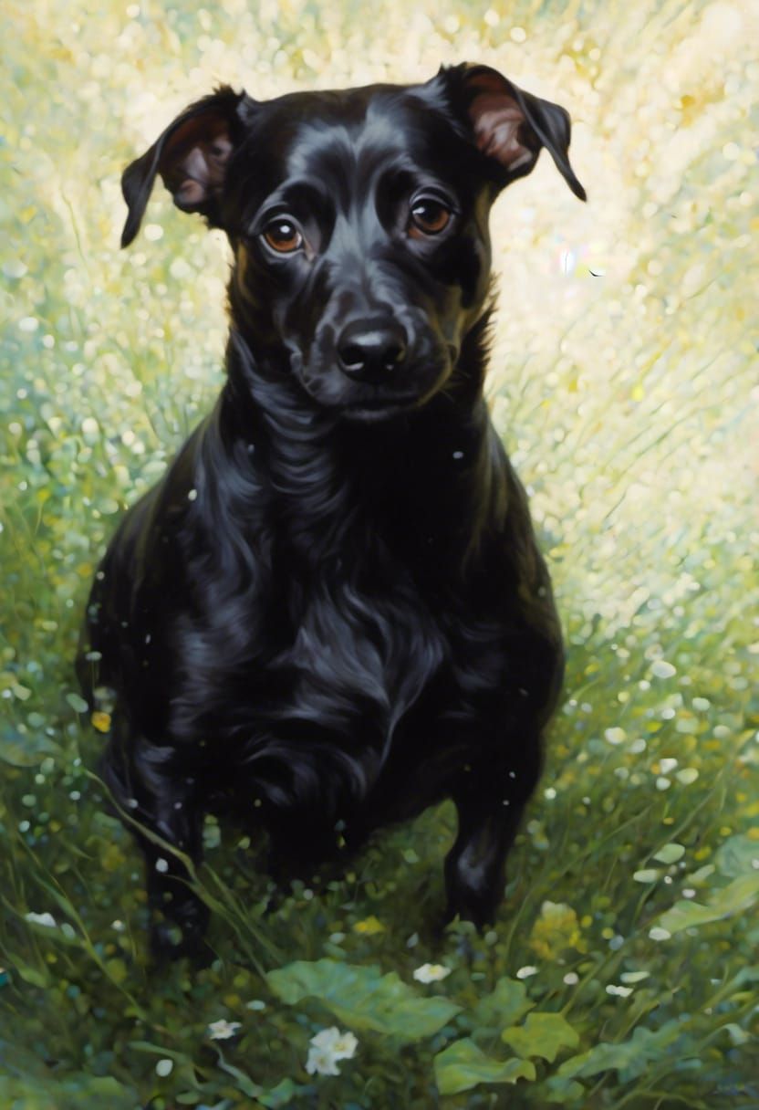 Colorful Jack Russell Terrier Splash Art