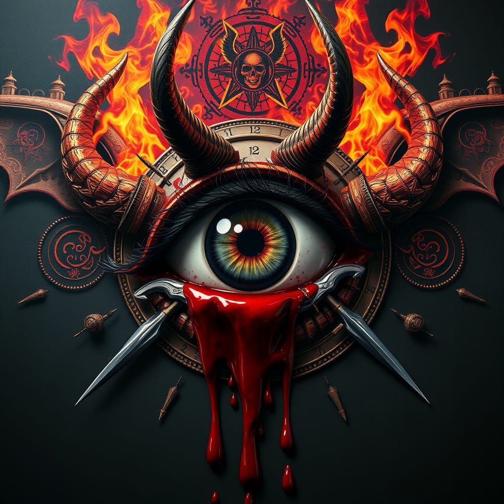 A striking, surrealistic, highly detailed and ultra-realisti...