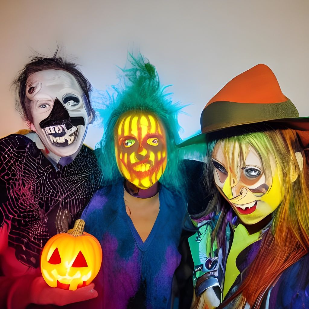 Halloween Teens Celebrate