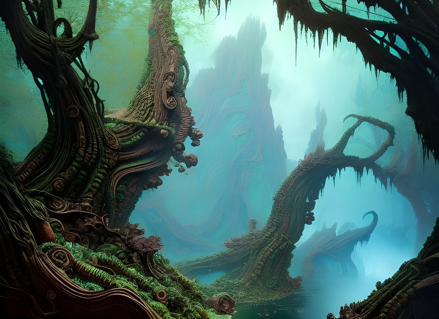 Eldritch Mandelbulb: Fantastical 3D Forest