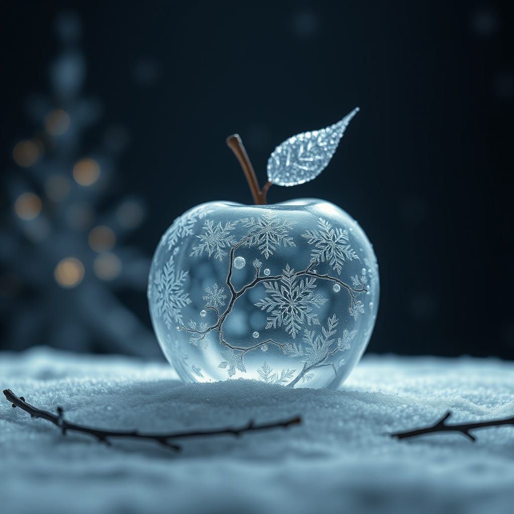 Winter Wonderland with Frosted Apple