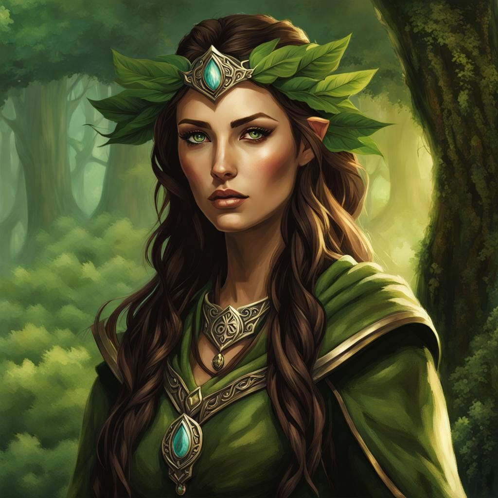 Half-Elf Druid Inspired by Shannara Books