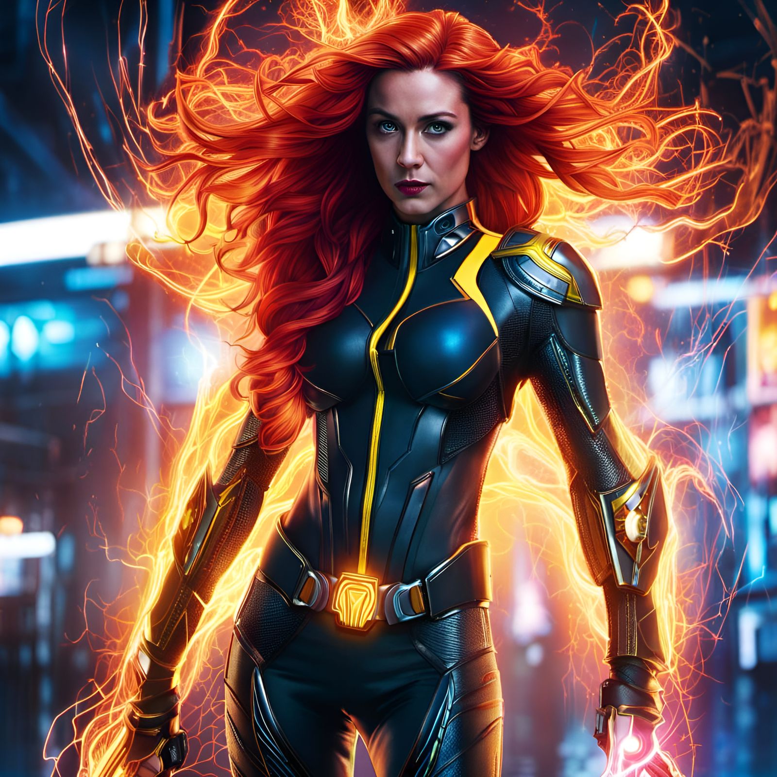 Cyberpunk Jean Grey: Phoenix Force,