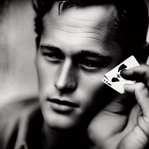 Paul Newman and James Dean Playing Cards