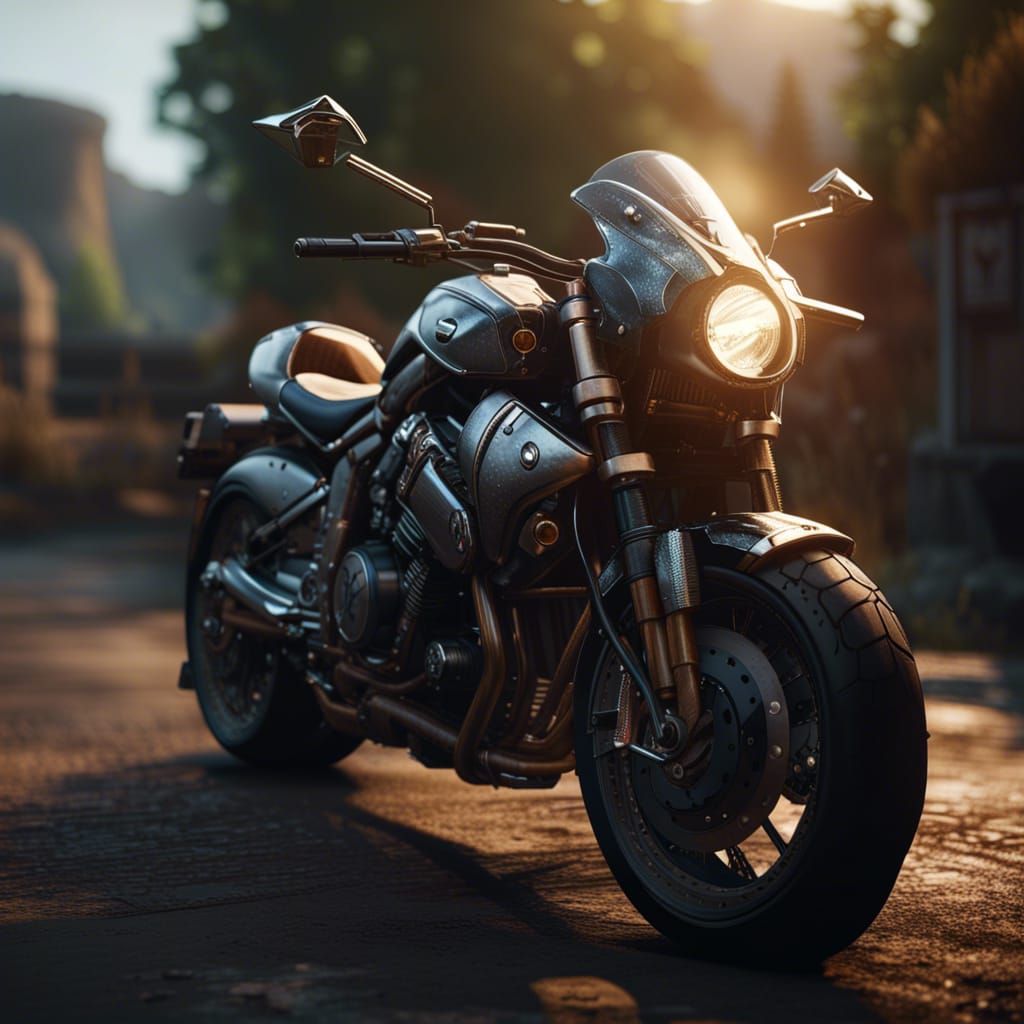 Motorcycle Rendered with Unreal Engine 5