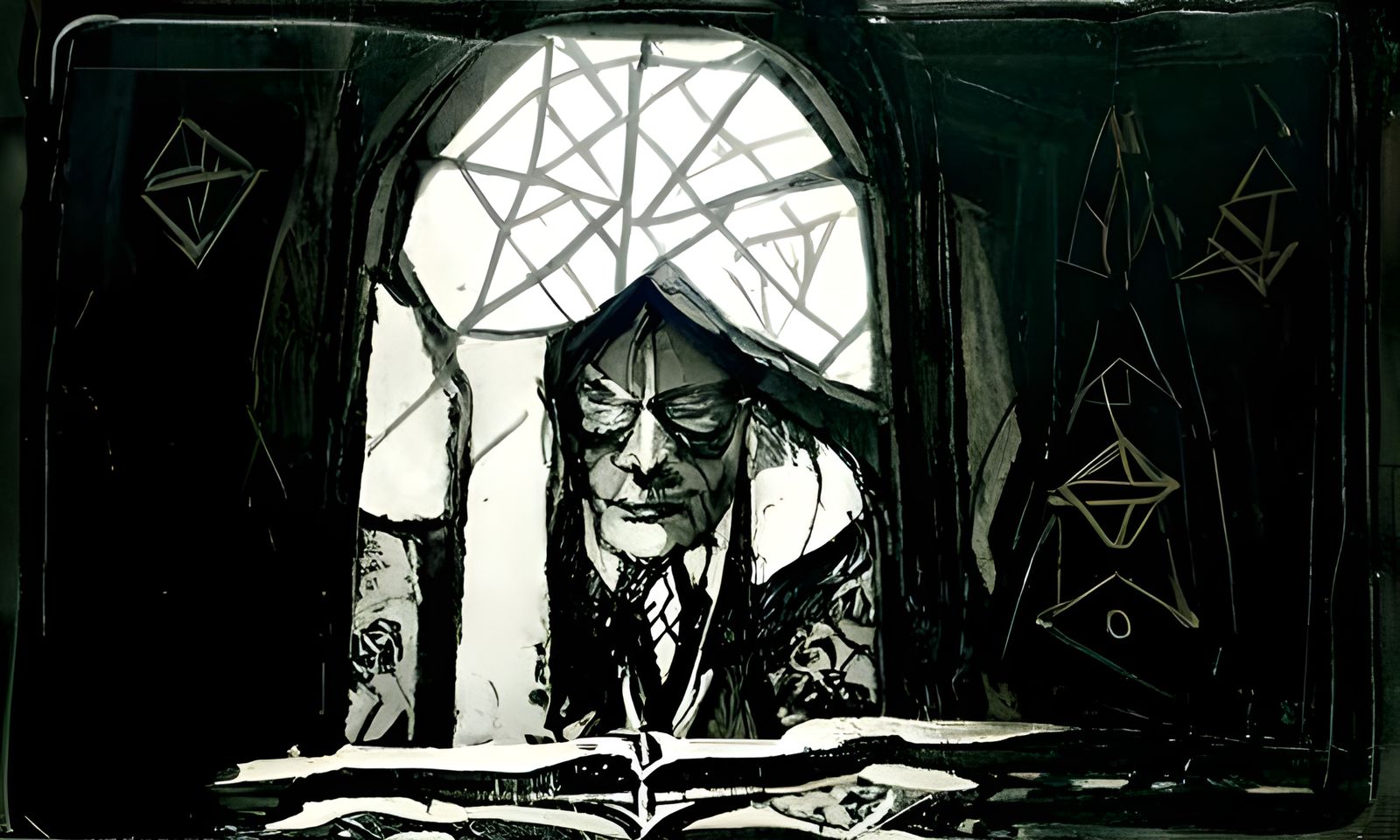 T.S. Eliot and Tarot Cards: Sinister Ink Sketch